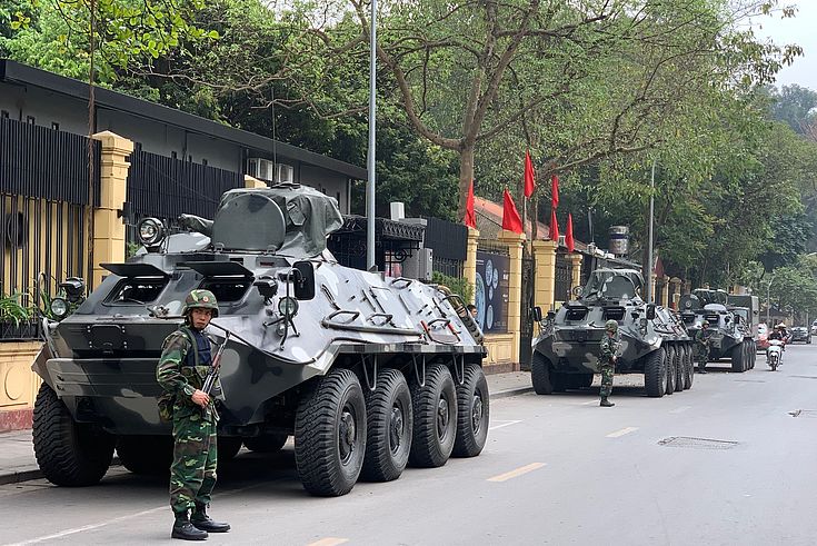 Umfangreiche Sicherheitsmaßnahmen in Hanoi