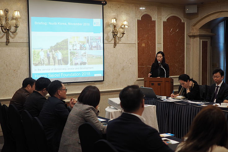The event was moderated by Dr. Choi Hyun-Ah (HSF Korea)