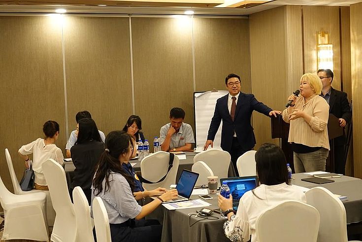Suh Seung Oh, verantwortlicher Direktor für das Ramsar Regionalzentrum Ostasien, eröffnet den Workshop