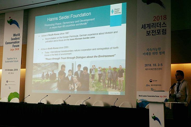 Presentation hold by Felix Glenk (Project manager for DPR Korea)