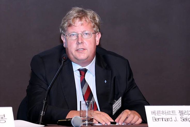Dr Bernhard Seliger representing the Hanns Seidel Foundation Korea