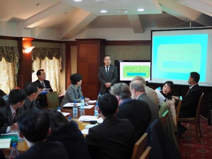 Prof. Chong at the meeting in Samilpo (Mt. Geumgang), 2017